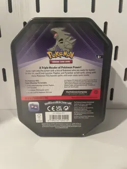 NEW Pokemon TCG Tyranitar Triple Whammy Tin Factory Sealed - Image 4