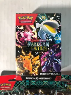 NEW Sealed Pokemon Paldean Fates LOT Booster Bundle & Tech Sticker Collection - Image 2
