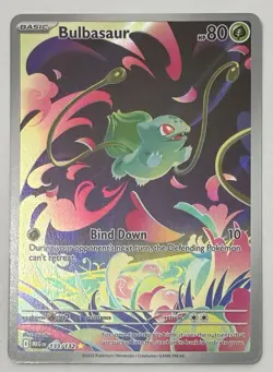 Bulbasaur 133/132 Mega Evolution Illustration Rare Holo Pokemon TCG NM - Image 1