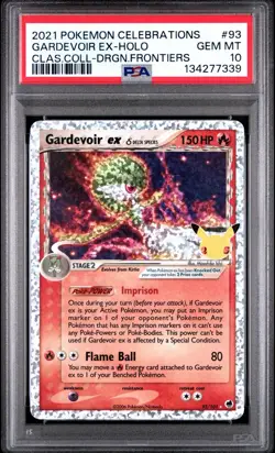 Pokemon Celebrations Classic Coll. Gardevoir EX Dragon Frontiers Holo #93 PSA 10 - Image 1