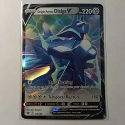Origin Forme Dialga V 113/189 Pokemon SWSH10: Astral Radiance Holo Ultra Rare NM - Image 1