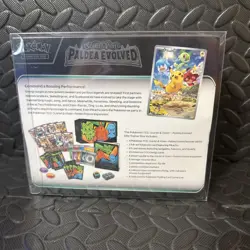 Pokemon TCG Paldea Evolved ETB Elite Trainer Box New and Sealed FREE CASE - Image 2