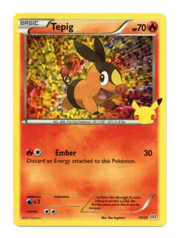Tepig 13/25 Promo Holo McDonald's 25th Anniversary Promos Pokemon TCG - Image 1