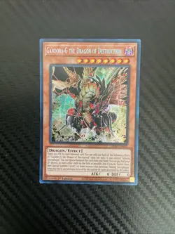 Yugioh Gandora-G the Dragon of Destruction LEDE-EN001 Secret Rare 1st Ed NM - Image 1