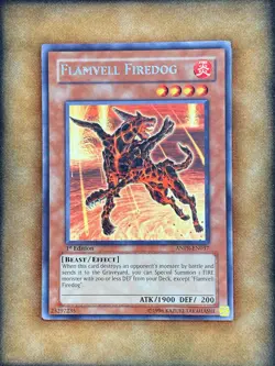 Yugioh Flamvell Firedog ANPR-EN037 Rare 1st Ed NM - Image 1