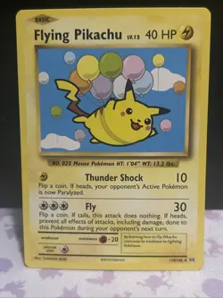 Pokemon TCG Flying Pikachu Card Evolutions 110/108, Regular Secret Rare - Image 1