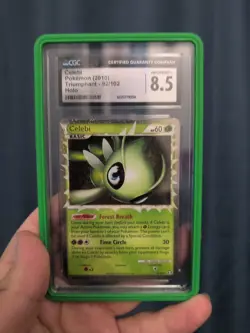 CGC 8.5 Celebi Prime 2010 Triumphant 92/102 Holo Pokemon Card - Image 1