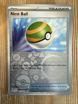 Nest Ball 181/198 Pokemon Card Scarlet & Violet Reverse Holo Uncommon Near Mint - Image 1