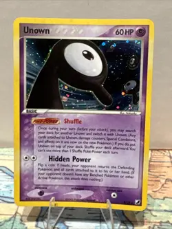 Pokemon TCG Unown R/28 Unseen Forces Holo Card - Image 1