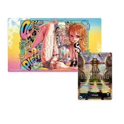 One Piece Nami Playmat With Ussop Promo Card - Image 1