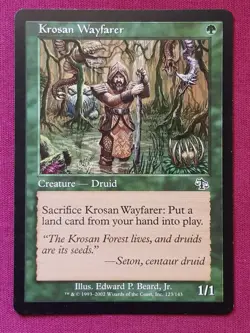 Magic The Gathering JUDGMENT KROSAN WAYFARER green card MTG - Image 1