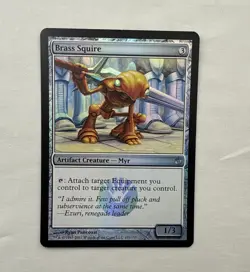 Brass Squire x1 *FOIL* MTG Mirrodin Besieged 1x Magic Near Mint NM - Image 1