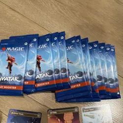 Lot Of 14 Avatar: The Last Airbender Single Play Booster Packs MTG + Bonus - Image 2