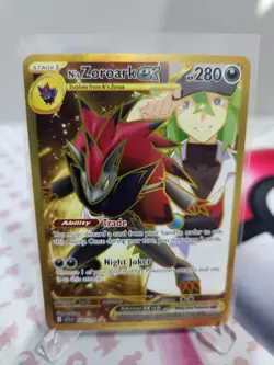 Pokemon TCG - N's Zoroark ex 189/159 - Journey Together - Hyper Rare - NM/M - Image 1