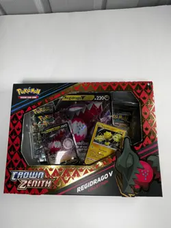 Pokemon TCG Crown Zenith Regidrago V Collection Box Factory Sealed 820650851834 - Image 1