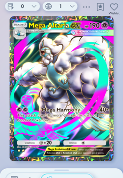 Pokemon TCG POCKET - Mega Altaria Full Art 2?, Mega-Rising, English - Image 1