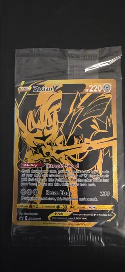 Zamazenta V SWSH077 zacian v swsh076 Black Star Promos Pokemon TCG - SEALED - Image 2