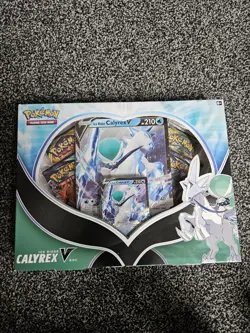 Pokemon TCG Ice Rider Calyrex V Box Chilling Reign X2 Darkness X1 Rebel X1 New - Image 1