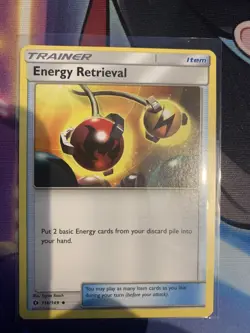 Energy Retrieval Pokemon TCG Sun & Moon 2017 Regular Uncommon 116/149 - Image 1