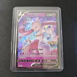 Mewtwo SWSH223 Black Star Promos GO Stamped Ultra Rare Holo Pokemon TCG 2022 NM - Image 1