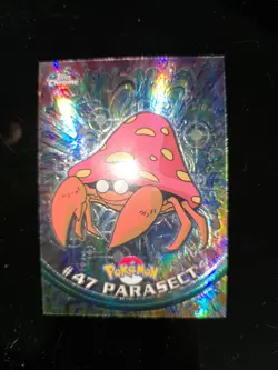 Topps Chrome Pokemon Parasect #47 Spectra Chrome 2000 NM Mint Condition - Image 1