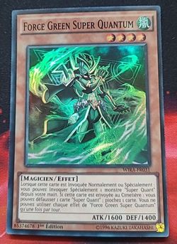 Yugioh Force Green Super Quantum 1st Ed. WIRA-FR031 Super Rare - Francais Fr - Image 1