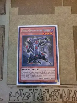 YUGIOH NINJA GRANDMASTER HANZO CT09-EN003 SECRET LIMITED ED HP - Image 1