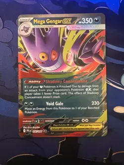 Pokemon Mega Gengar EX 056/094 Double Rare Phantasmal Flames NM Card - Image 1