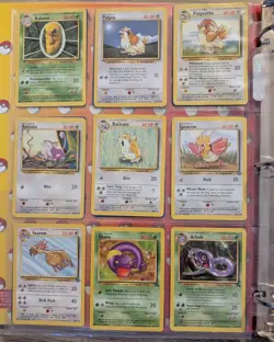 Pokemon TCG Vintage Binder Collection - 180+ Cards - Base Set - See Photos - Image 3