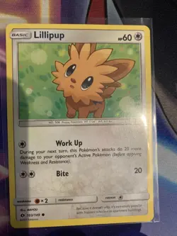 TCG : Sun And Moon Pokemon Card: Lillipup #103/149 Common/Regular - Image 1