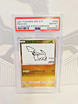 PSA 10 Pikachu Yu Nagaba Promo 208/S-P GEM MINT Japanese Graded Pokemon Card - Image 1