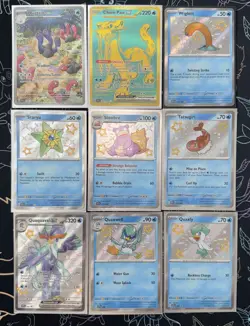 Pokemon Paldean Fates Lot of 9 Cards Baby Shiny & Other Holo Mint (English) TCG - Image 1