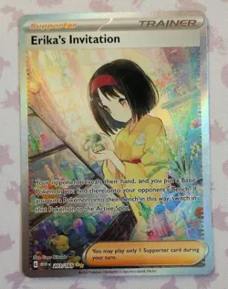 Pokemon TCG SV Scarlet & Violet 151 Erika's Invitation Card #203/165 NM - Image 1