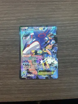 Team Aqua's Kyogre EX 6/34 Double Crisis 2015 Full Art Holo Pokemon Card TCG - Image 1