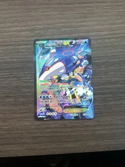Team Aqua's Kyogre EX 6/34 Double Crisis 2015 Full Art Holo Pokemon Card TCG - Image 3