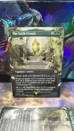 #0342 - The Earth Crystal - MTG - Final Fantasy - Borderless - Non-Foil - Image 2