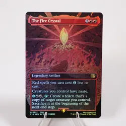 The Fire Crystal Borderless Foil 337 Final Fantasy FIN MTG NM See Video - Image 1