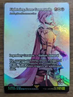 MTG Lightning, Lone Commando - Isshin, Two Heavens as One Showcase Foil NM - Image 1