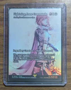 MTG Lightning, Lone Commando - Isshin, Two Heavens as One Showcase Foil NM - Image 2