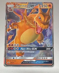 POKEMON CHARIZARD GX SM211 BLACK STAR PROMO RARE HOLO MINT PACK TO SLEEVE - Image 1