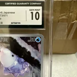Snom Pokemon 2024 Wild Force 73/71 Art Rare Graded 10 - Image 4