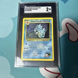Pokemon TCG Giovanni's Gyarados Holo 5/132 Gym Challenge SGC 2 - Image 2