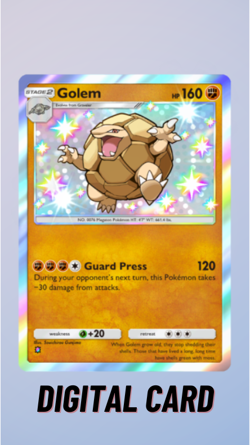 Golem Shiny Mega Rising Pokemon TCG Pocket Trade 1 Star? (English) - Image 1