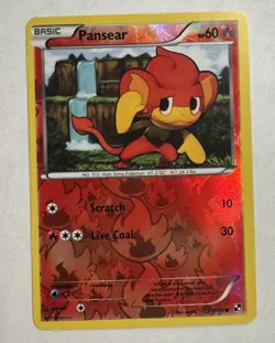 Pansear 21/114 Double Album Energy Reverse Holo Promo Pokemon Black White NM/ M - Image 1