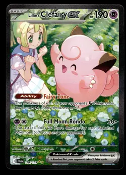 LILLIE'S CLEFAIRY EX - 184/159 - JOURNEY TOGETHER JTG SIR FULL ART POKEMON - NM - Image 1