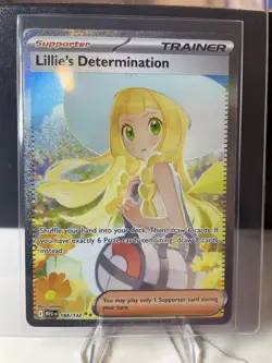 Pokemon Lillie's Determination SIR 184/132 Mega Evolution ENGLISH Pack Fresh - Image 1