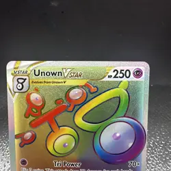 Pokemon TCG Unown VSTAR (Secret) SWSH12: Silver Tempest 199/195 Secret Rare - Image 3