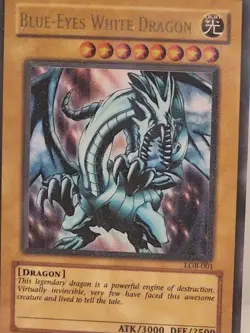Yu-Gi-Oh! Blue-Eyes White Dragon LOB-001 Unlimited Ultra Rare - Image 2
