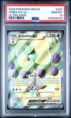 PSA 10 Arboliva ex 207/182 DRI Destined Rivals Full Art Pokemon Card - Image 1