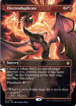 MTG Electroduplicate (Borderless) (328) | NM | Foundations {FDN} - Image 1